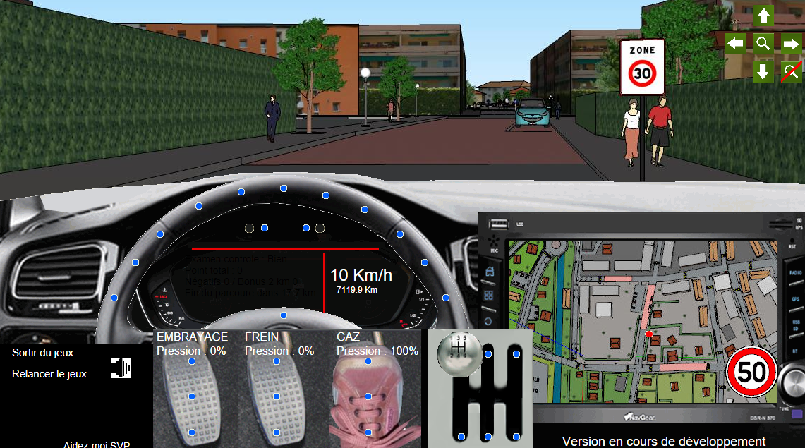 Simulateur de conduite autoécole