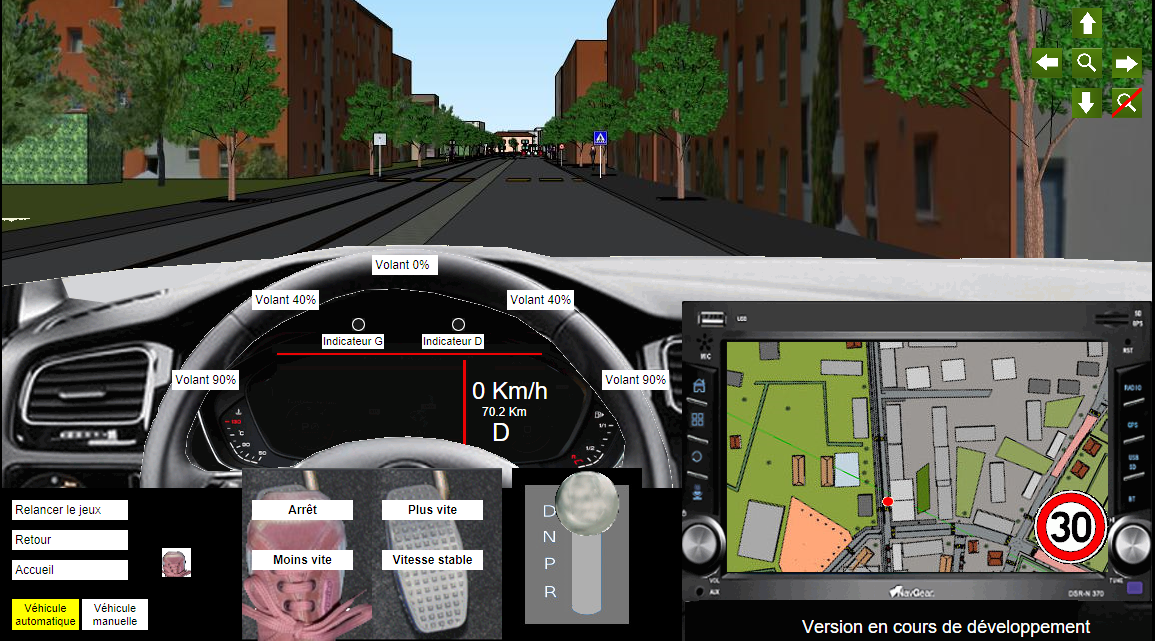 Simulateur de conduite autoécole